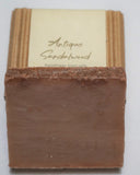 Antique Sandalwood Soap Bar (Vegan) - All Natural Bar Soap - Handmade Soap Made With Shea Butter and Olive Oil