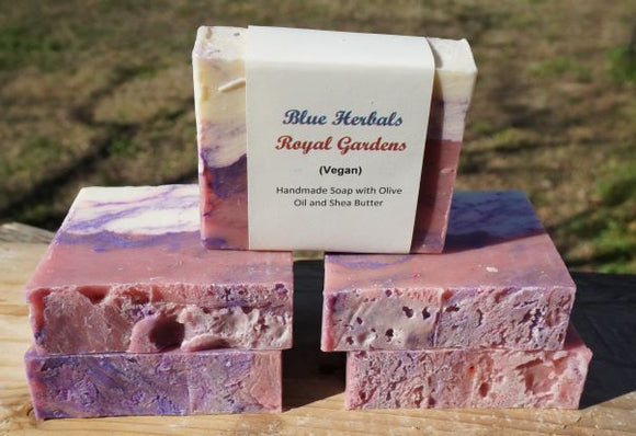 Royal Gardens - Vegan - All Natural Bar Soap - Handmade Soap Made With Olive Oil and Shea Butter